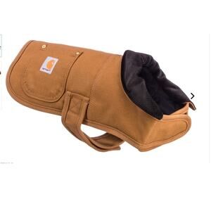 Carhartt Brown/Gold Chore Coat for Dogs, Adjustable, Size Small, NWOT